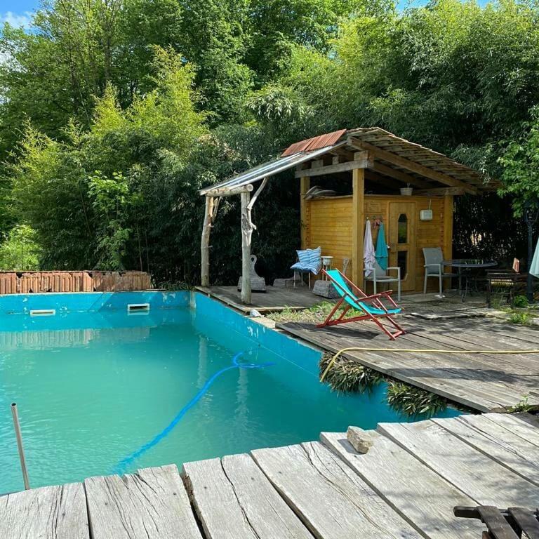 Ferienwohnung Scheunenloft- Hideaway - Ruheoase -Pool Pirching am Traubenberg Exterior foto